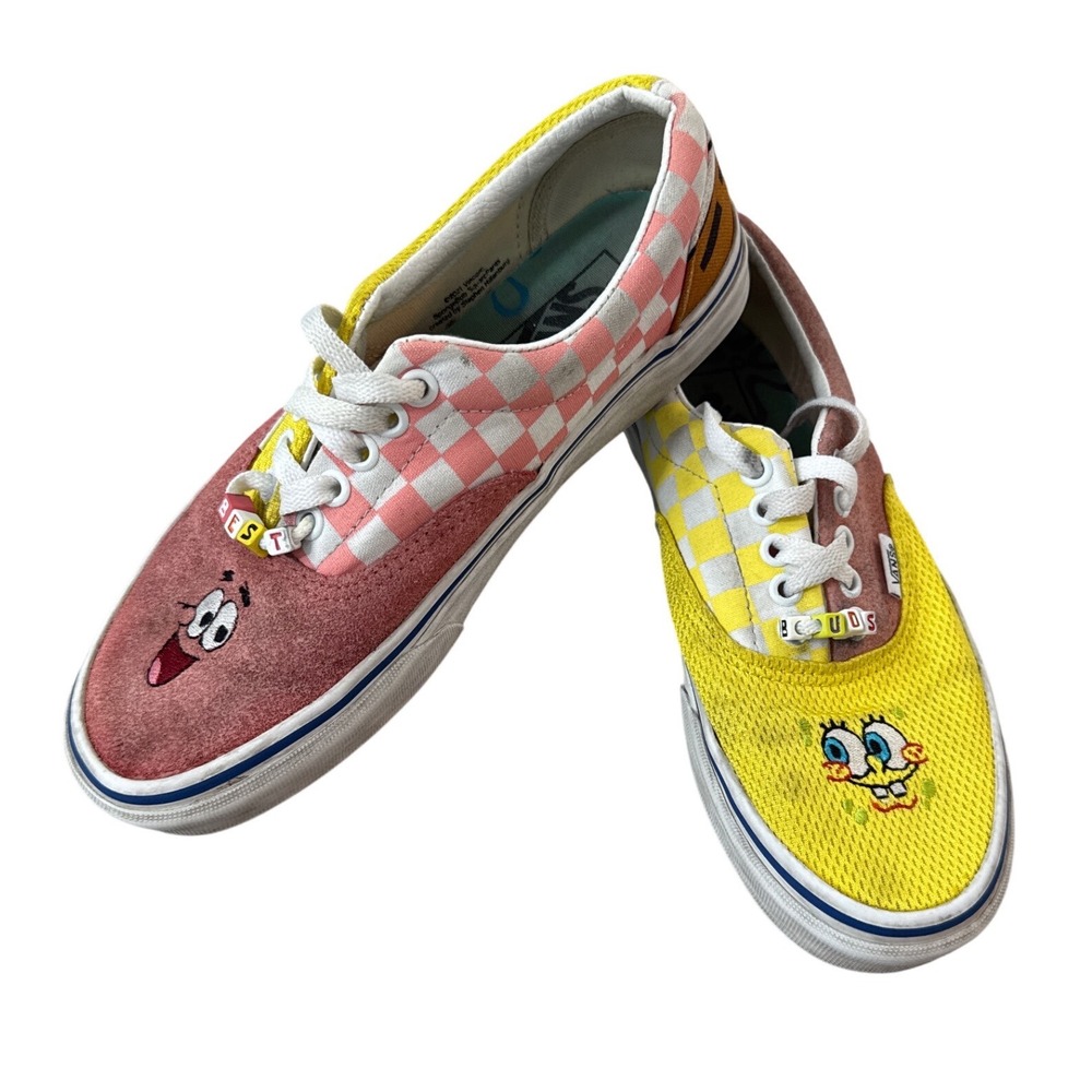 Vans Era Spongebob Patrick Best Buds Checkerboard Sneakers‎ Shoes US Womens 8